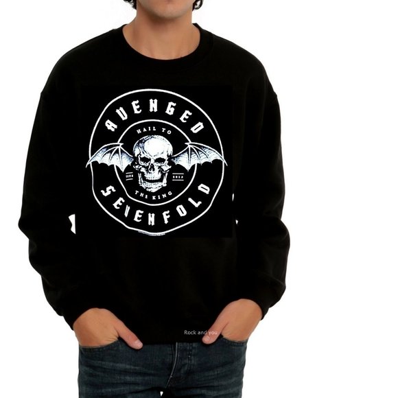 Avenged Sevenfold Hail To The King metal rock Official Crew Pullover 3XL NWT
